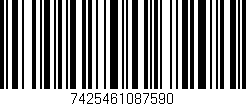 Código de barras (EAN, GTIN, SKU, ISBN): '7425461087590'
