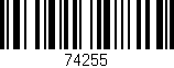 Código de barras (EAN, GTIN, SKU, ISBN): '74255'