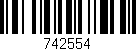 Código de barras (EAN, GTIN, SKU, ISBN): '742554'