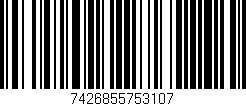 Código de barras (EAN, GTIN, SKU, ISBN): '7426855753107'