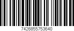 Código de barras (EAN, GTIN, SKU, ISBN): '7426855753640'