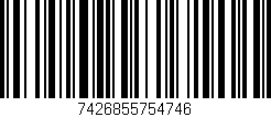 Código de barras (EAN, GTIN, SKU, ISBN): '7426855754746'