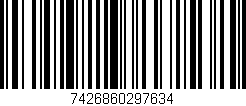 Código de barras (EAN, GTIN, SKU, ISBN): '7426860297634'