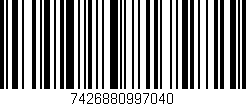 Código de barras (EAN, GTIN, SKU, ISBN): '7426880997040'