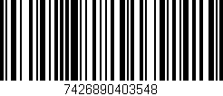 Código de barras (EAN, GTIN, SKU, ISBN): '7426890403548'