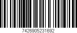 Código de barras (EAN, GTIN, SKU, ISBN): '7426905231692'