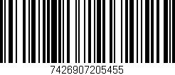 Código de barras (EAN, GTIN, SKU, ISBN): '7426907205455'