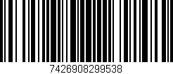 Código de barras (EAN, GTIN, SKU, ISBN): '7426908299538'