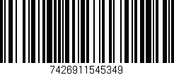 Código de barras (EAN, GTIN, SKU, ISBN): '7426911545349'