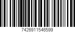 Código de barras (EAN, GTIN, SKU, ISBN): '7426911546599'