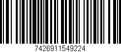 Código de barras (EAN, GTIN, SKU, ISBN): '7426911549224'