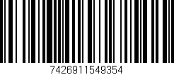 Código de barras (EAN, GTIN, SKU, ISBN): '7426911549354'