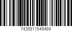 Código de barras (EAN, GTIN, SKU, ISBN): '7426911549484'