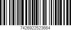 Código de barras (EAN, GTIN, SKU, ISBN): '7426922523664'