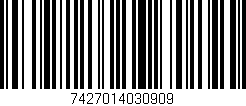 Código de barras (EAN, GTIN, SKU, ISBN): '7427014030909'