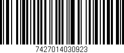 Código de barras (EAN, GTIN, SKU, ISBN): '7427014030923'