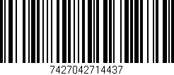 Código de barras (EAN, GTIN, SKU, ISBN): '7427042714437'