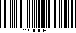 Código de barras (EAN, GTIN, SKU, ISBN): '7427090005488'