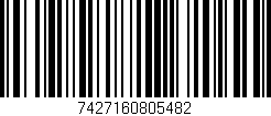 Código de barras (EAN, GTIN, SKU, ISBN): '7427160805482'