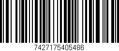 Código de barras (EAN, GTIN, SKU, ISBN): '7427175405486'