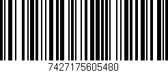 Código de barras (EAN, GTIN, SKU, ISBN): '7427175605480'
