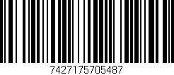 Código de barras (EAN, GTIN, SKU, ISBN): '7427175705487'