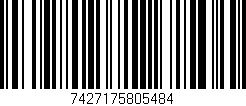 Código de barras (EAN, GTIN, SKU, ISBN): '7427175805484'