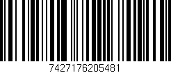 Código de barras (EAN, GTIN, SKU, ISBN): '7427176205481'