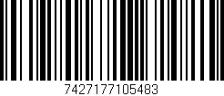Código de barras (EAN, GTIN, SKU, ISBN): '7427177105483'