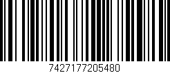 Código de barras (EAN, GTIN, SKU, ISBN): '7427177205480'