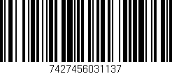 Código de barras (EAN, GTIN, SKU, ISBN): '7427456031137'