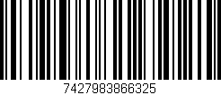 Código de barras (EAN, GTIN, SKU, ISBN): '7427983866325'