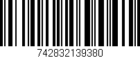 Código de barras (EAN, GTIN, SKU, ISBN): '742832139380'