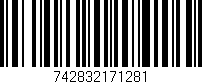Código de barras (EAN, GTIN, SKU, ISBN): '742832171281'
