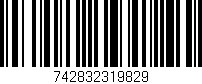 Código de barras (EAN, GTIN, SKU, ISBN): '742832319829'