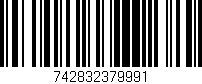 Código de barras (EAN, GTIN, SKU, ISBN): '742832379991'