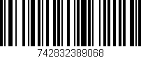 Código de barras (EAN, GTIN, SKU, ISBN): '742832389068'