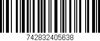 Código de barras (EAN, GTIN, SKU, ISBN): '742832405638'