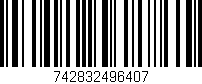Código de barras (EAN, GTIN, SKU, ISBN): '742832496407'