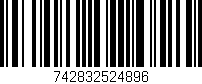 Código de barras (EAN, GTIN, SKU, ISBN): '742832524896'