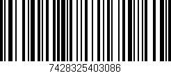 Código de barras (EAN, GTIN, SKU, ISBN): '7428325403086'