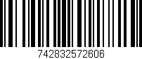 Código de barras (EAN, GTIN, SKU, ISBN): '742832572606'