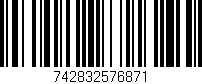 Código de barras (EAN, GTIN, SKU, ISBN): '742832576871'