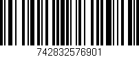 Código de barras (EAN, GTIN, SKU, ISBN): '742832576901'