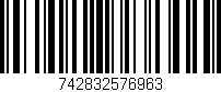 Código de barras (EAN, GTIN, SKU, ISBN): '742832576963'