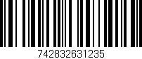 Código de barras (EAN, GTIN, SKU, ISBN): '742832631235'