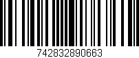 Código de barras (EAN, GTIN, SKU, ISBN): '742832890663'