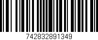 Código de barras (EAN, GTIN, SKU, ISBN): '742832891349'