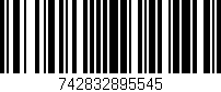 Código de barras (EAN, GTIN, SKU, ISBN): '742832895545'