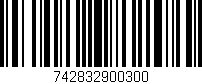 Código de barras (EAN, GTIN, SKU, ISBN): '742832900300'